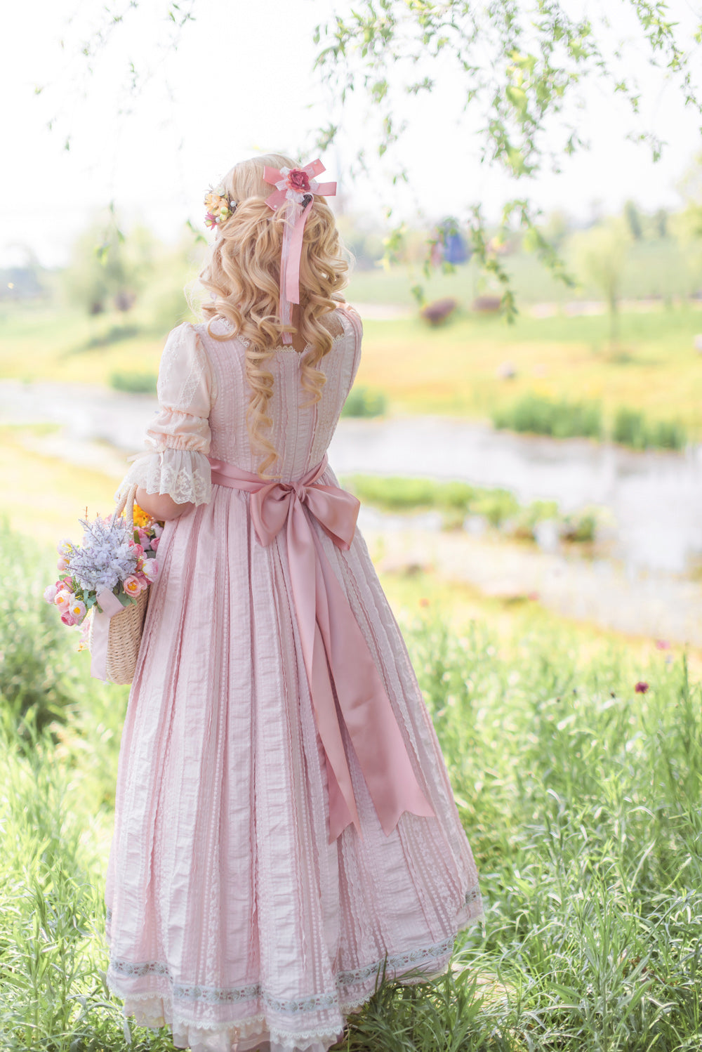 Miss Point - The Sally Gardens - Elegant Lolita Lotus Sleeves OP Dress