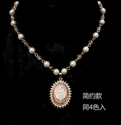 Rose of Sharon - Retro Lolita Necklace 4 Colors Simple version (please leave a message of the color)