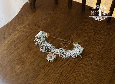 Miss Point - Elegant Lolita Head Accessory lace necklace