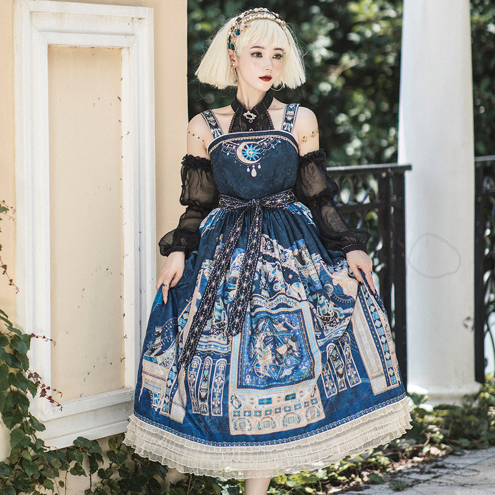 Miss point - Dusk Bester - Egyptian Casual Lolita JSK XS cyan