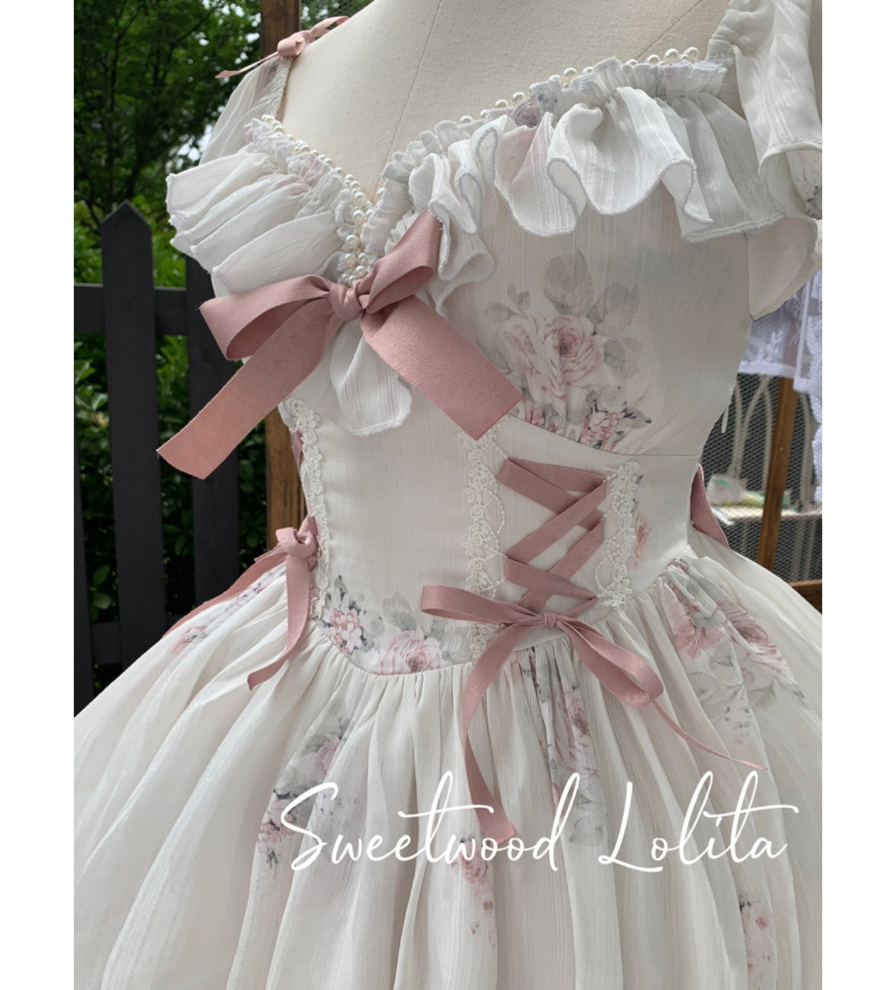 Sweet Wood - Elegant Floral Sweet Lolita OP Corset Accessory