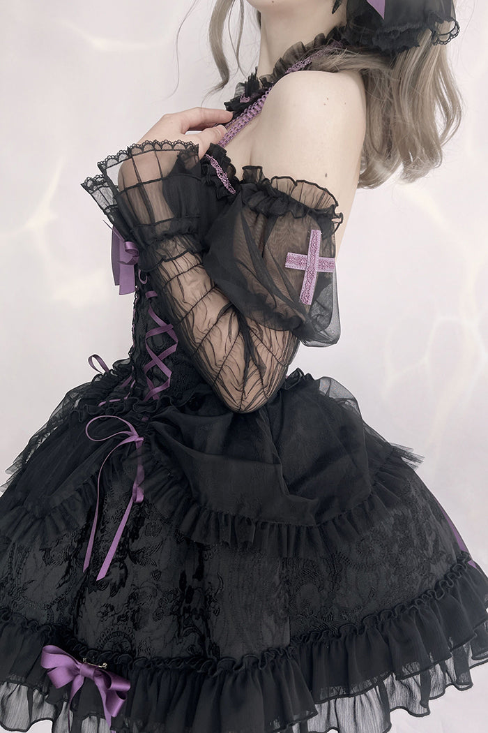 Alice Girl - Cross Maiden - Gothic Lolita Dress, Ballet Halterneck Lolita JSK