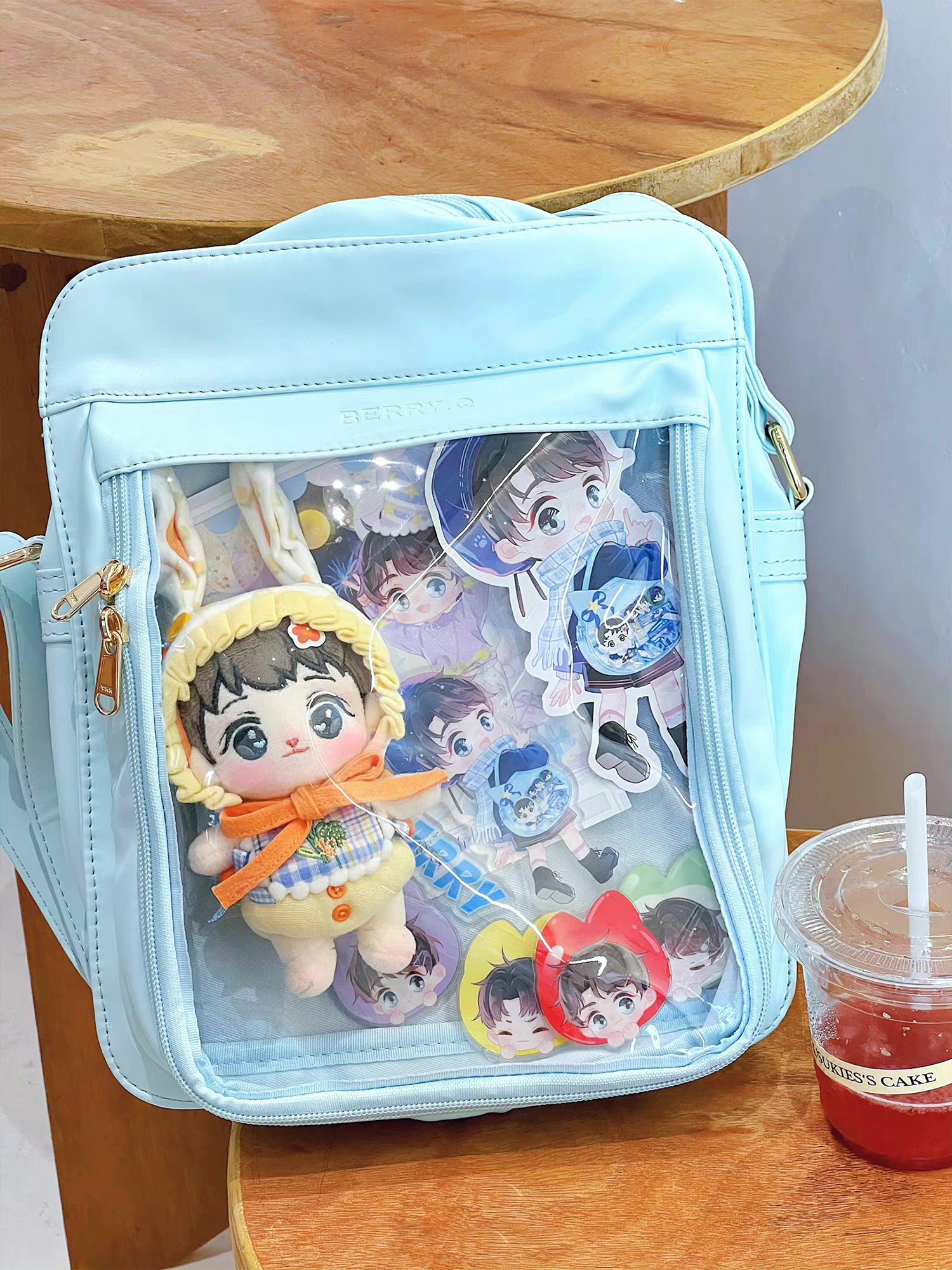 BerryQ - Casual Lolita Transparent Crossbody Ita Bag