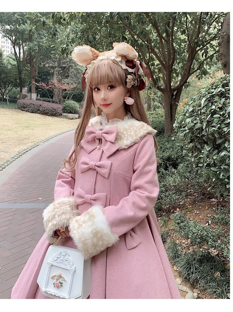 Unideer - Casual Lolita Winter Wool Down Coat Multicolors