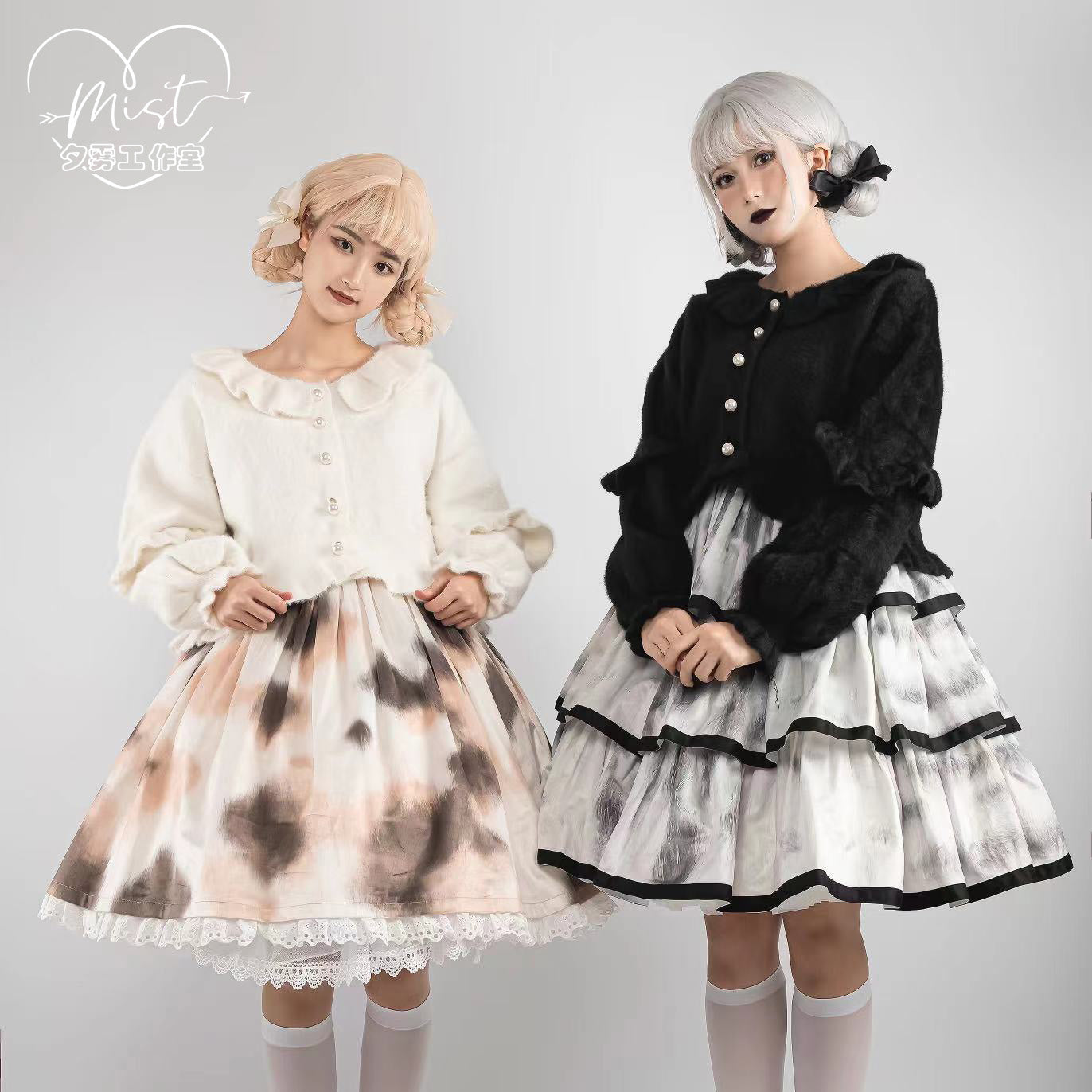 MIST - Small Ointment - Sweet Lolita Thick Sweater Coat Puff Sleeve