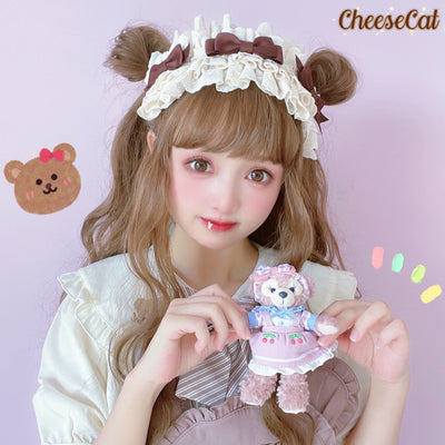(Buyforme) Cheese Cat~Doll Lullaby Tabby Cat Cotton Lolita Headdress   