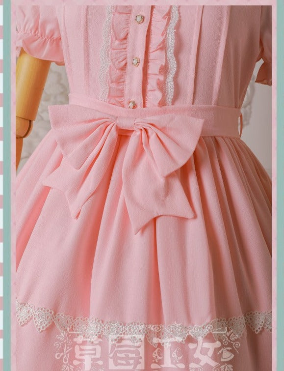Strawberry Witch - Ice Cream Puffs - Sweet Lolita OP 798:57765