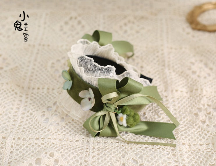 Xiaogui - Purple Grape Vintage French Bow Lolita KC