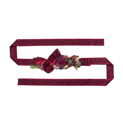 Youruipai - Japanese Wa Lolita Tea Party Red Dress (L M S / hairband) 2370:38059