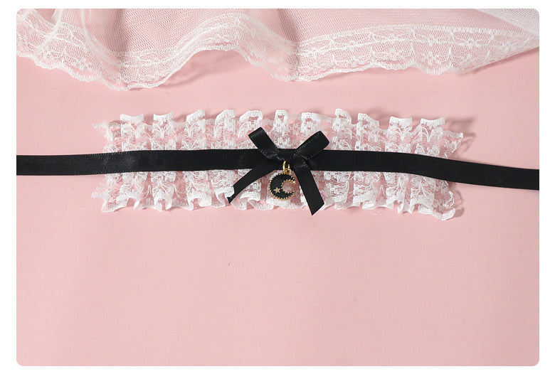 MaoJiang Handmade - Retro Lolita Bow Bracelet black