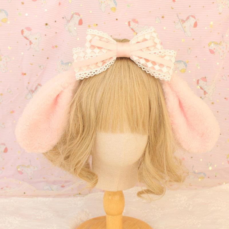 Kawaii Lolita Cinnamoroll Plush Handmade Hairband