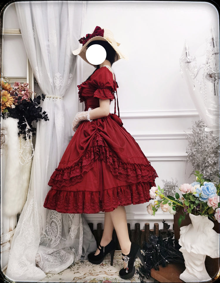 Sweet Wood - CLA Vintage French Lolita OP Dress 3802:20841