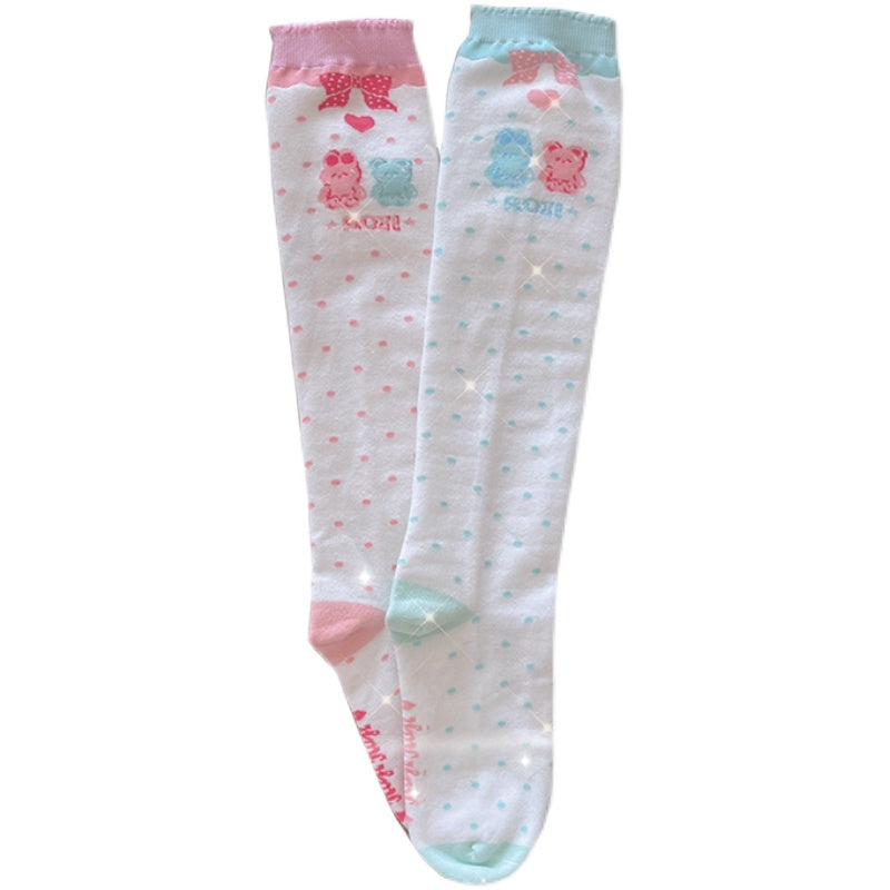 Roji roji - Bear Bunny Cotton Lolita Calf Socks