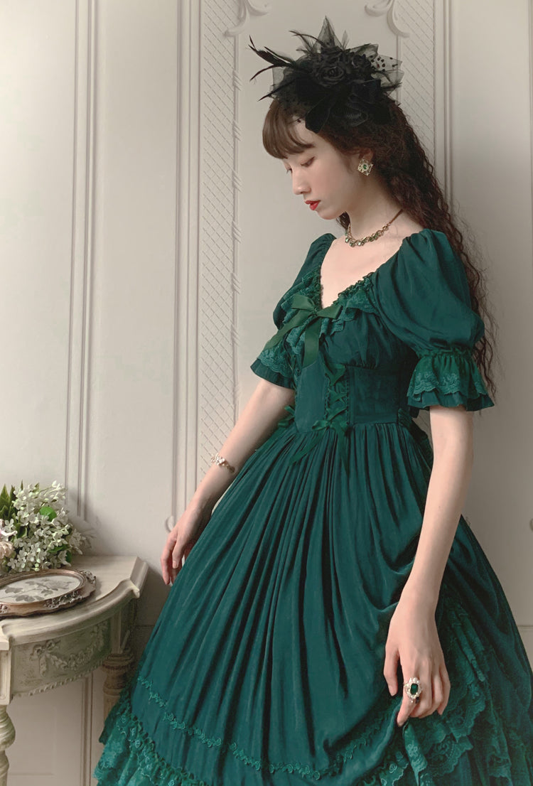 Sweet Wood - CLA Vintage French Lolita OP Dress 3802:20815