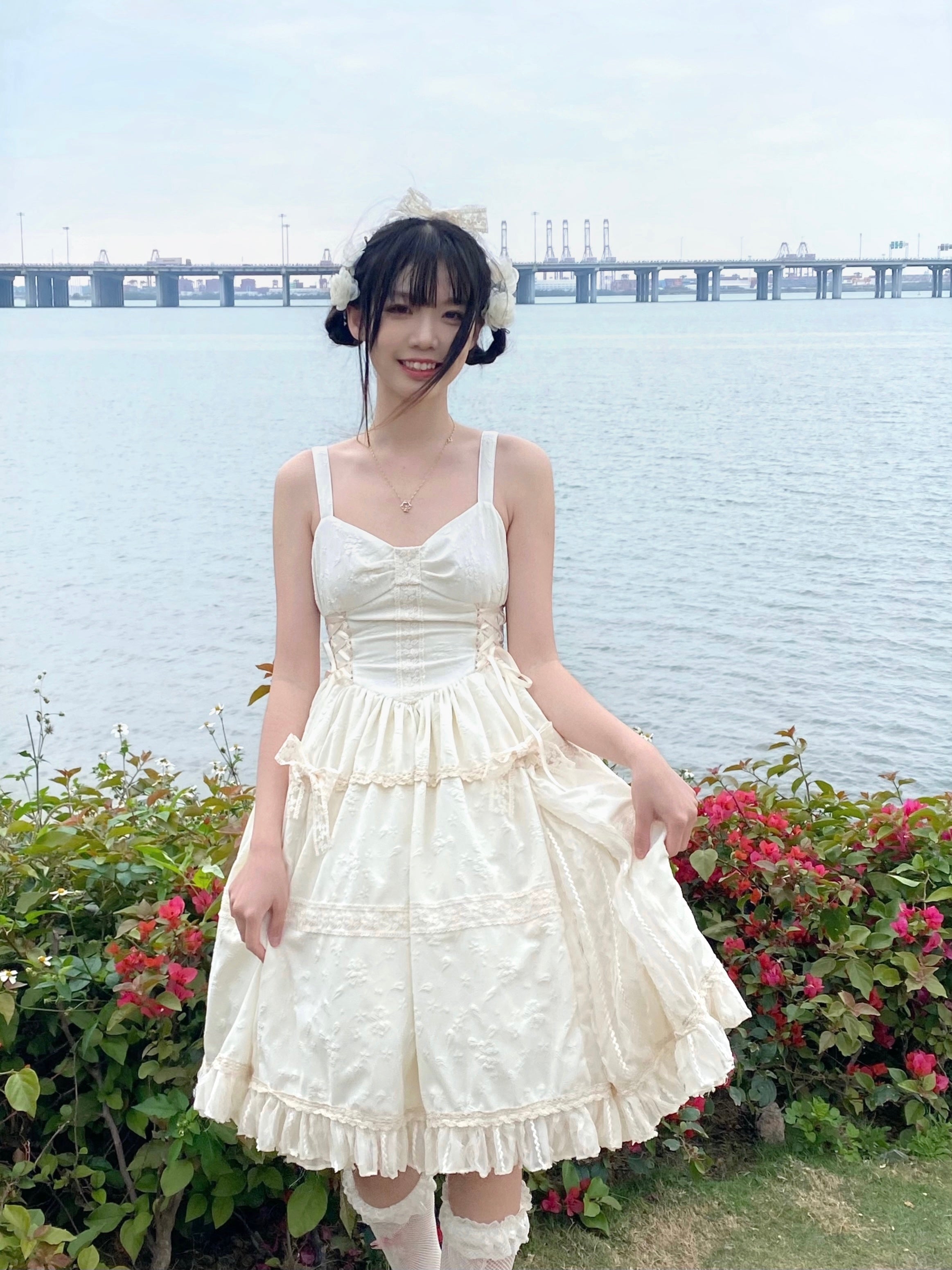 (Buyforme)White Tea Story~Elegant Black and White Lolita JSK and Blouse 13994:174828