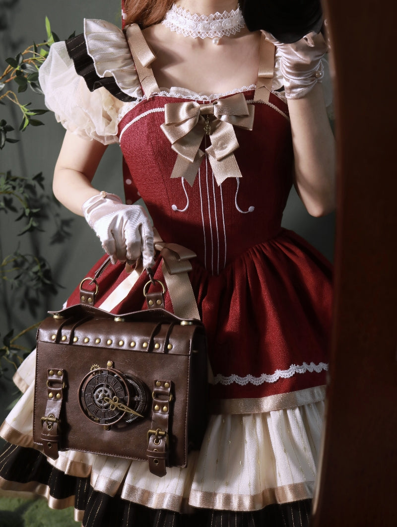 Krncrlo - Cello Vintage Elegant 3 Tiered Lolita Jumper Dress