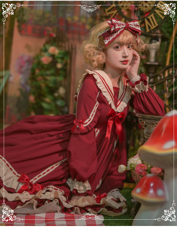 Eieyomi - Miss Betty - Vintage Princess Cotton Lolita OP Dress