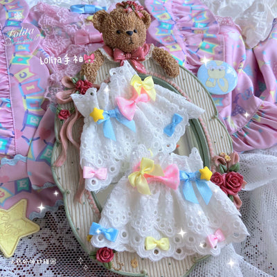 (Buyforme)Bear Doll~Sweet Lolita Cuff with Heart and Bow   