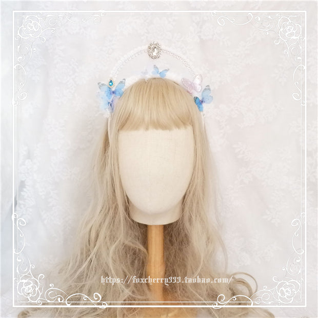 Fox Cherry - Gothic Lolita Butterfly Vintage Gauze Headdress