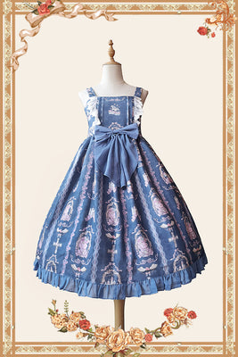 Infanta~ Chirstmas doughnut Ice  Cream Dress Lolita JSK S navy blue unicorn JSK 