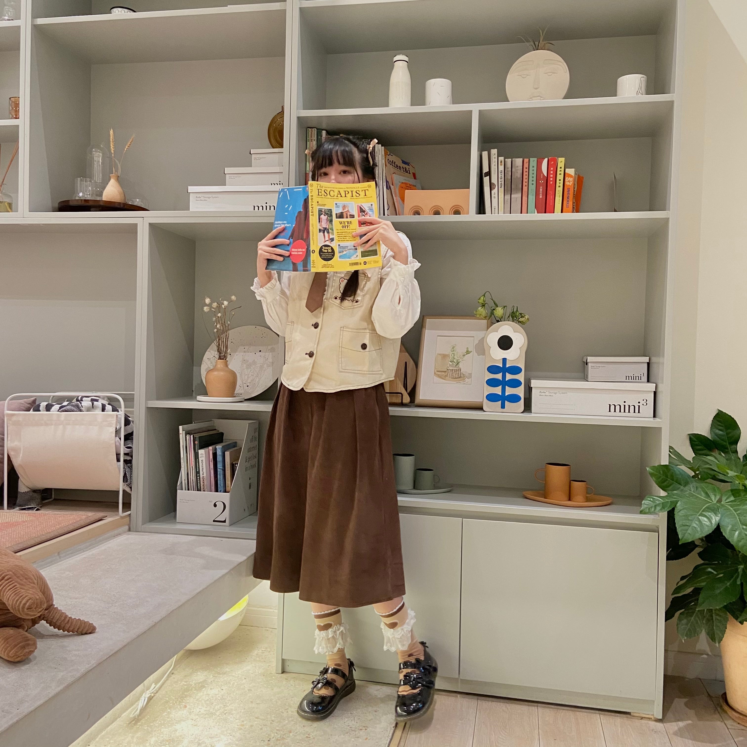 YuanSu - Vintage Loose Lolita Corduroy Pants