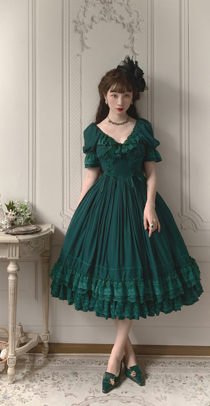Sweet Wood - CLA Vintage French Lolita OP Dress 3802:20819