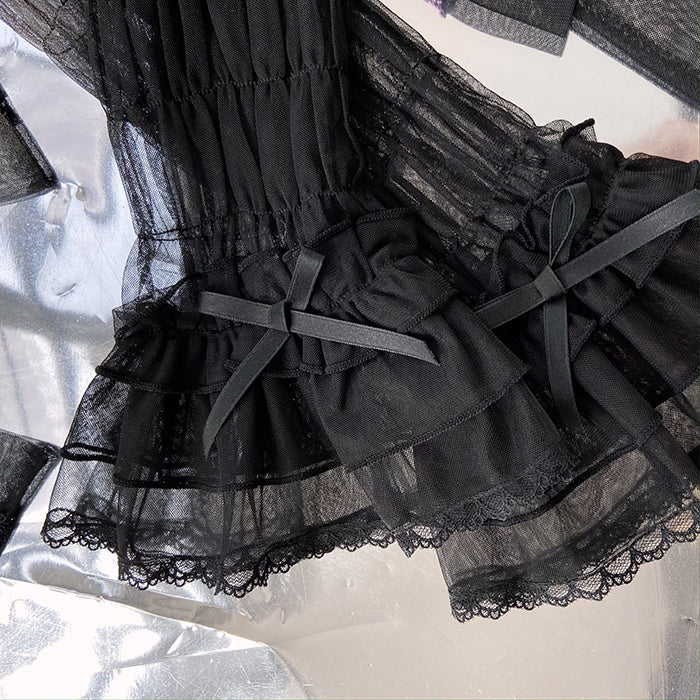 Alice Girl - Cross Maiden - Gothic Lolita Cuffs Puff Arm Sleeves