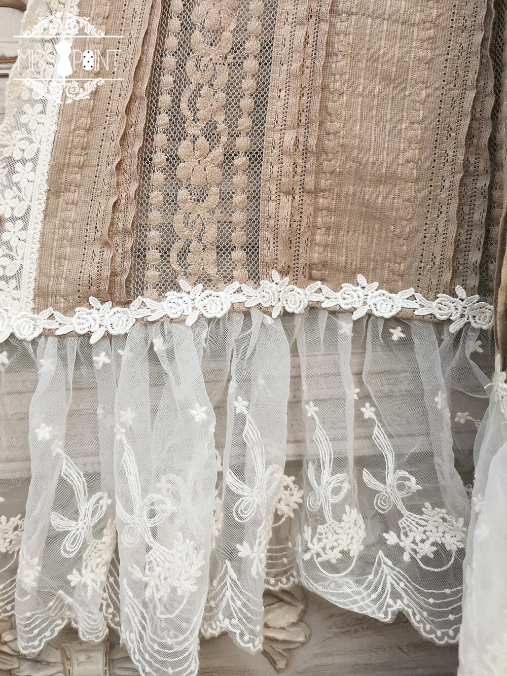 Miss point - Sally's Garden - Lace Cotton Lolita Shawl