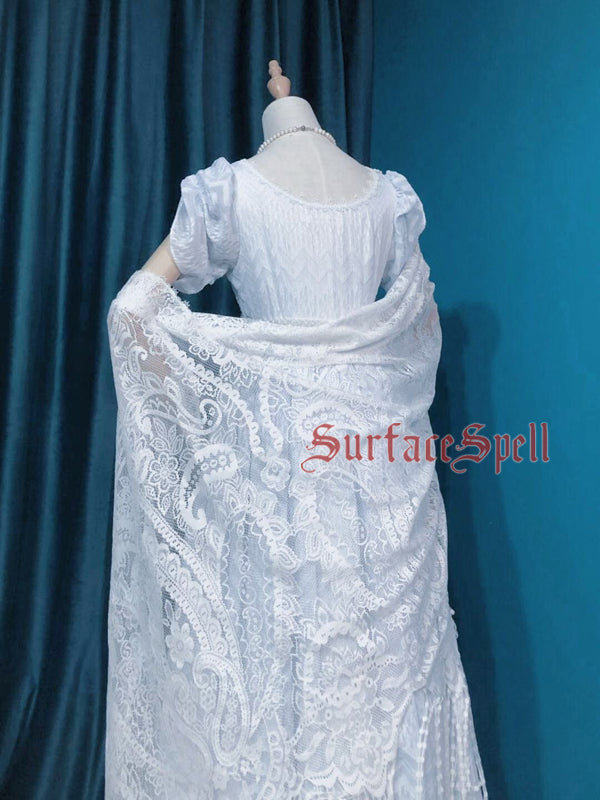Surface Spell - MissBennet - Lace Classic Fringed Long Shawl