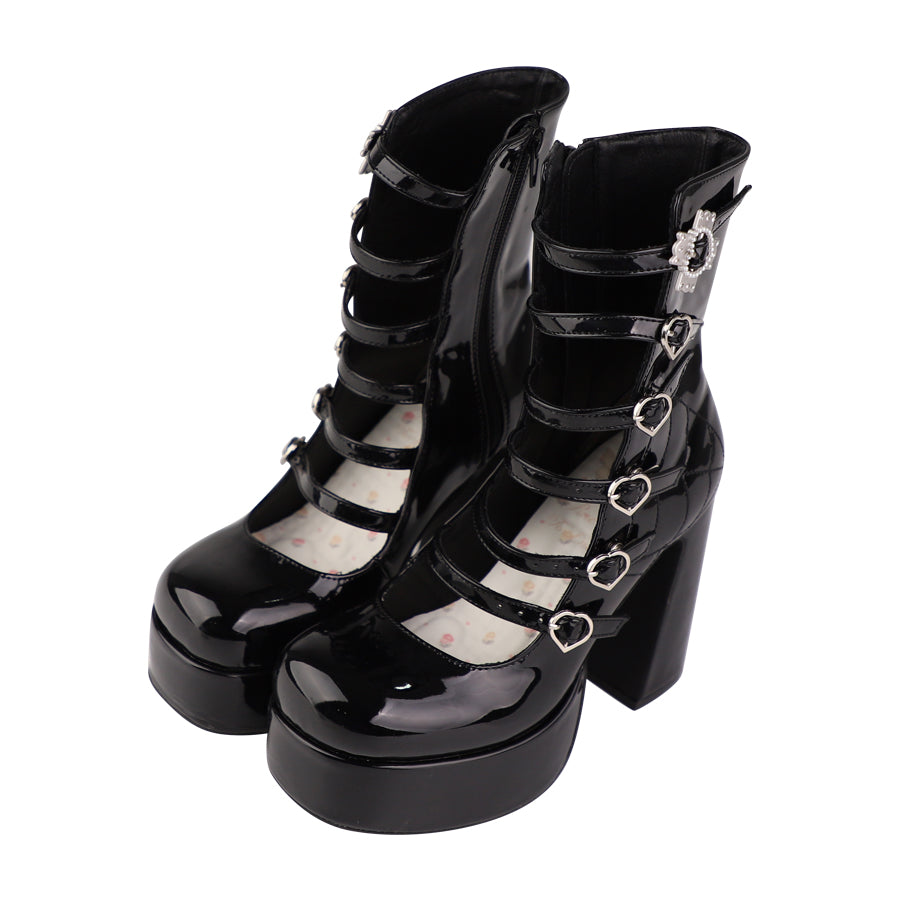 (Buyforme) Pure Tea For Dream~Cross Buckle Punk Lolita Shoes 6870:73962
