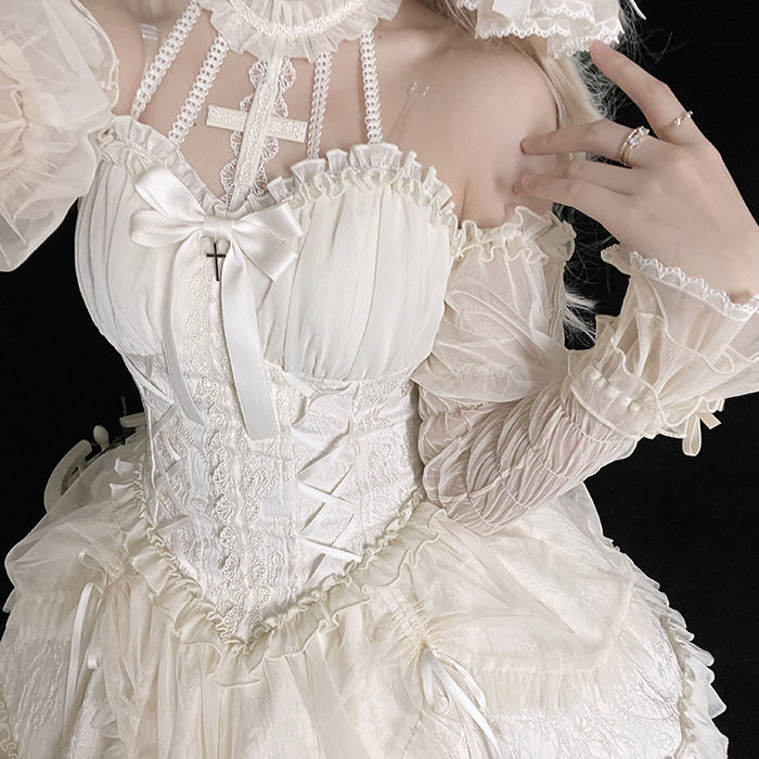 Alice Girl - Cross Maiden - Gothic Lolita Dress, Ballet Halterneck Lolita JSK 104:66915