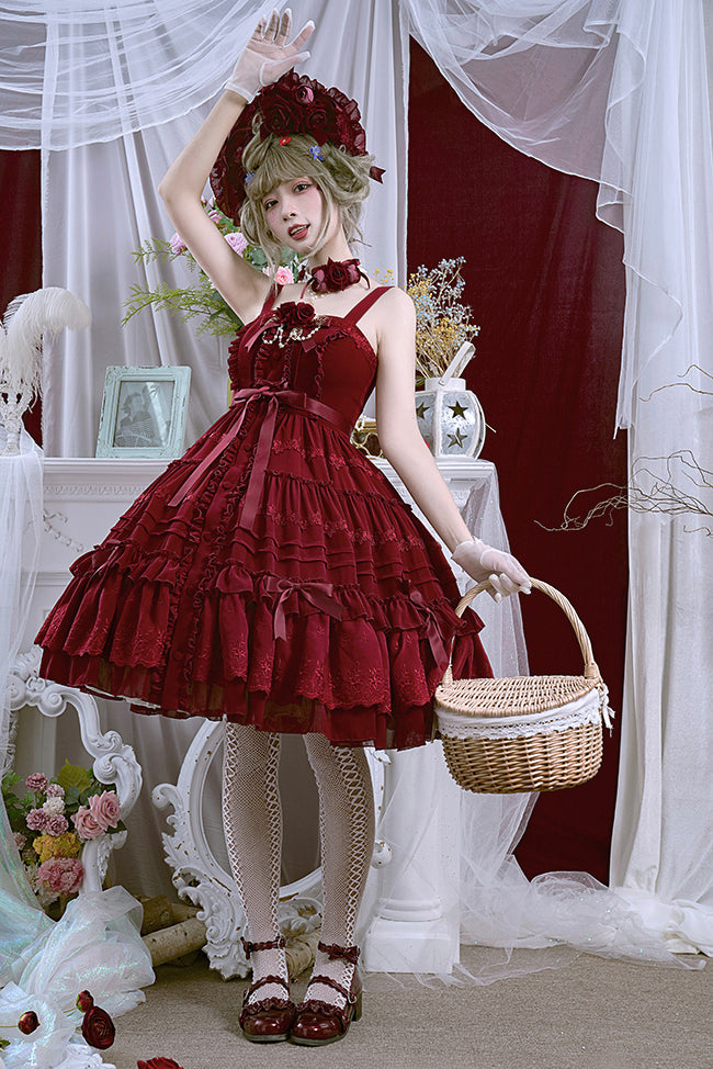 Dawn And Morning Dew Lolita~rozen Maiden~elegant Lolita Jumper Dress Dawn And Morning Dew Lolita~rozen Maiden~elegant Lolita Jumper Dress