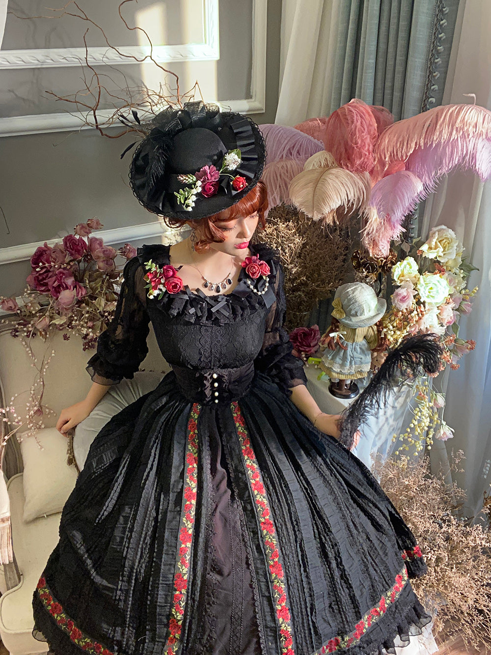 Miss Point - The Sally Gardens - Fish Bone High Waist Lolita Skirt