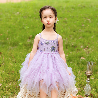 Sweet Kid Lolita Purple Princess Ballet Mesh JSK 90cm purple 