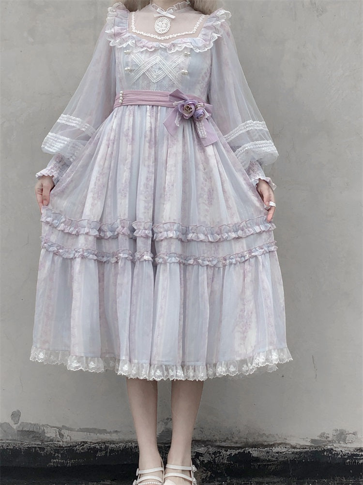 Letters from Unknown Star~Unknown Star~Winter Elegant Lolita Dress 11508:131426
