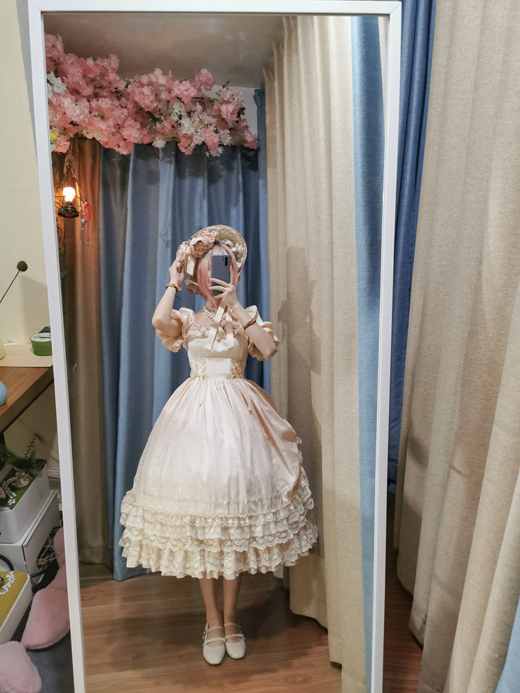 Sweet Wood - CLA Vintage French Lolita OP Dress 3802:20887