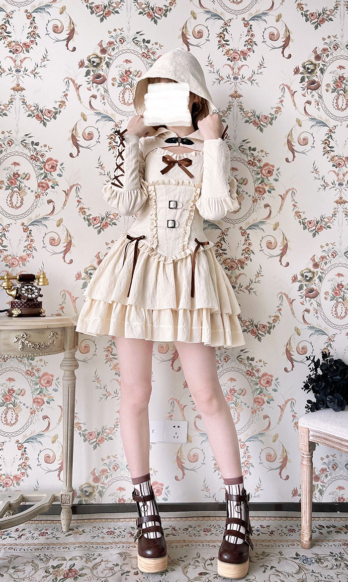 Alice Girl~Gothic Lolita Hooded Bolero~The Hunter Short Coat   