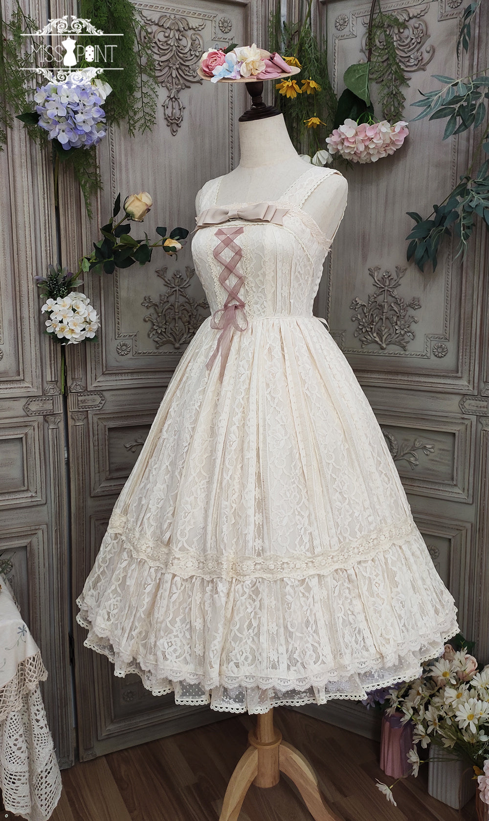 Miss Point - Woody Rose - Retro Classic Lolita JSK 354:63083