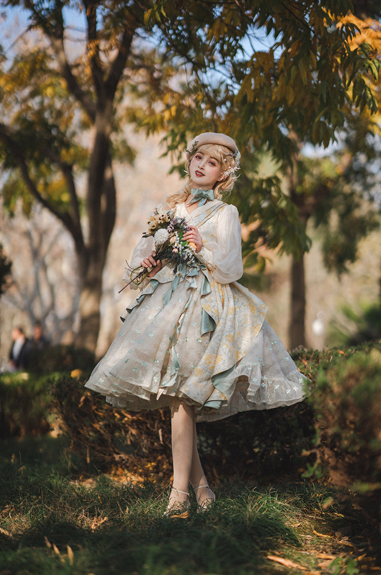 Fantastic Wind - Resurrection - Elegant Embroidery Lolita JSK Set