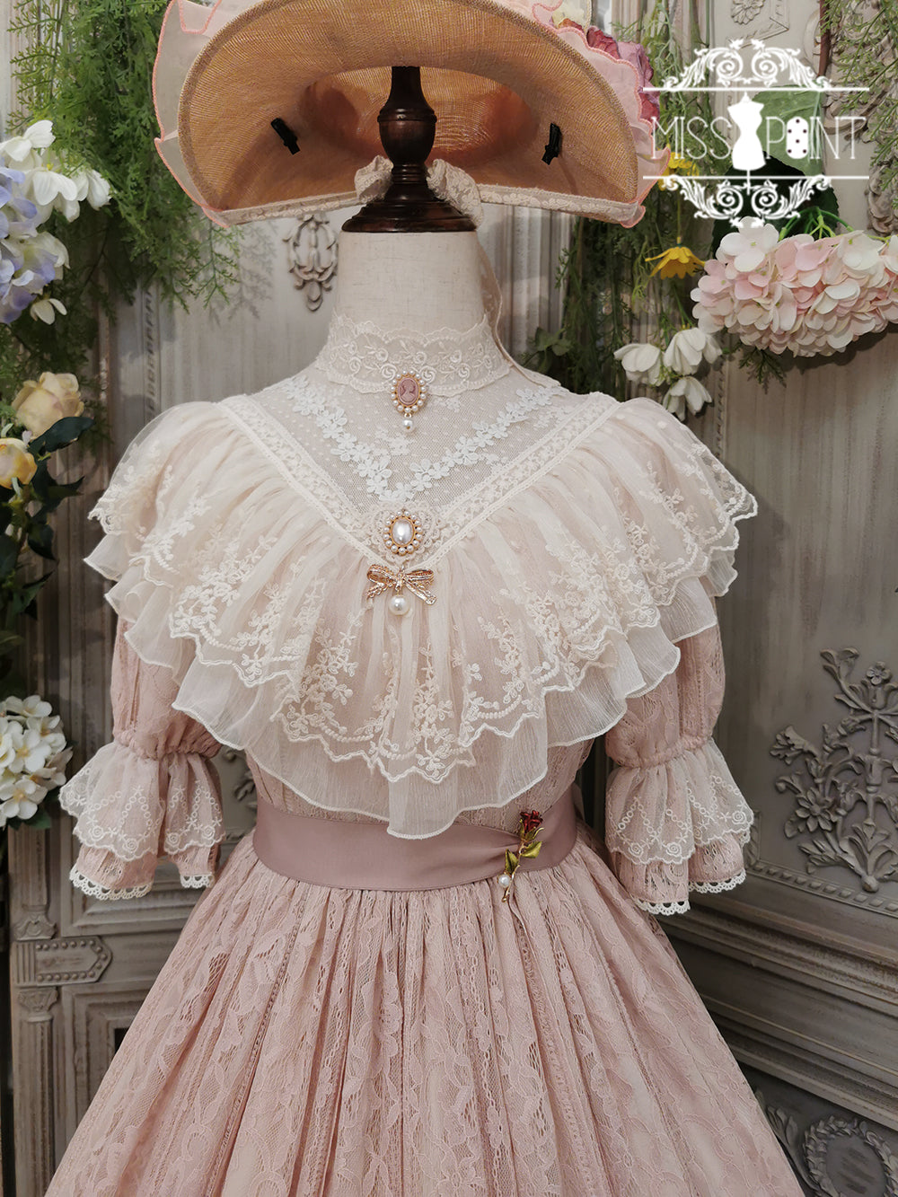 Miss Point~Woody Rose~Pure Color Lolita OP 352:63173