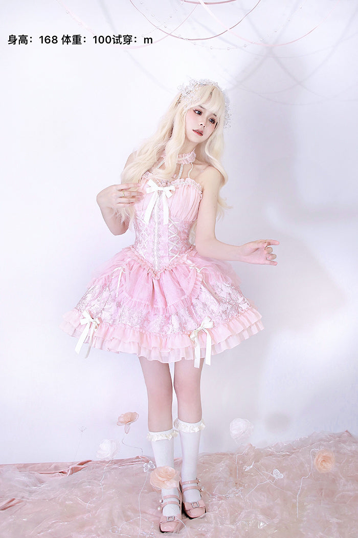 Alice Girl - Cross Maiden - Gothic Lolita Dress, Ballet Halterneck Lolita JSK 104:66955