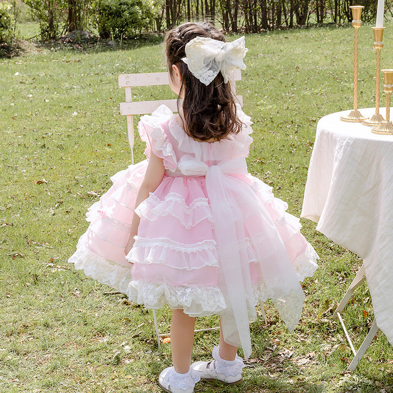 Kid Lolita Summer Pink Dress   