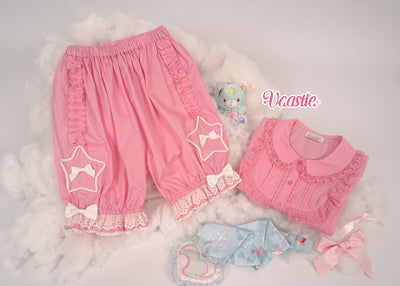 (Buyforme)Vcastle~Star Jar~Cute Lolita Pumpkin Bloomers S dark pink short version  