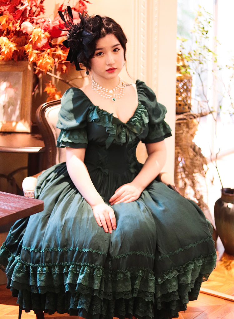 Sweet Wood - CLA Vintage French Lolita OP Dress 3802:20795
