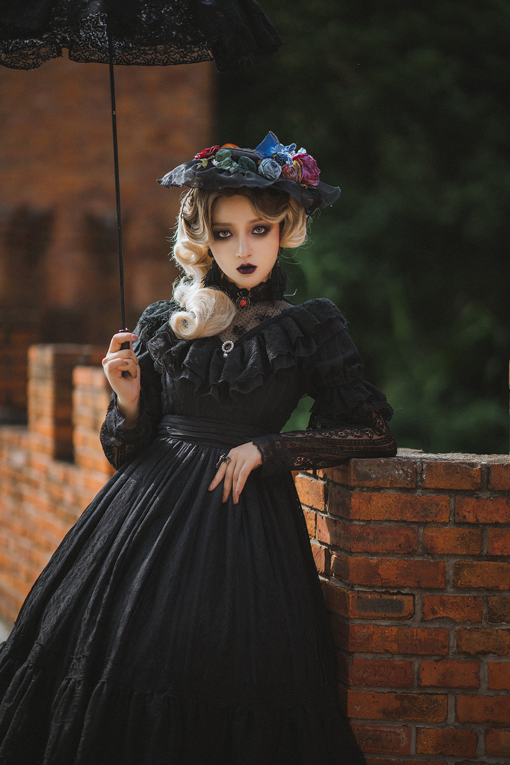 Miss Point - Woody Rose - Pure Color Lolita OP