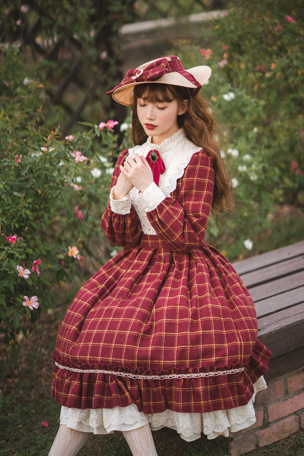 Sweet Lolita Lolita Fashion Classic Plaid Vintage Classic Lolita OP