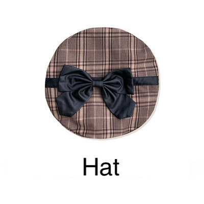 Honey Machine - Little Detective - Gothic Punk Lolita Salopette One Size hat only