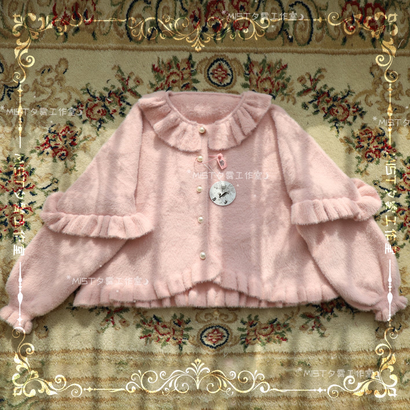 MIST~Small Ointment~Sweet Lolita Thick Sweater Coat Puff Sleeve 9900:113800