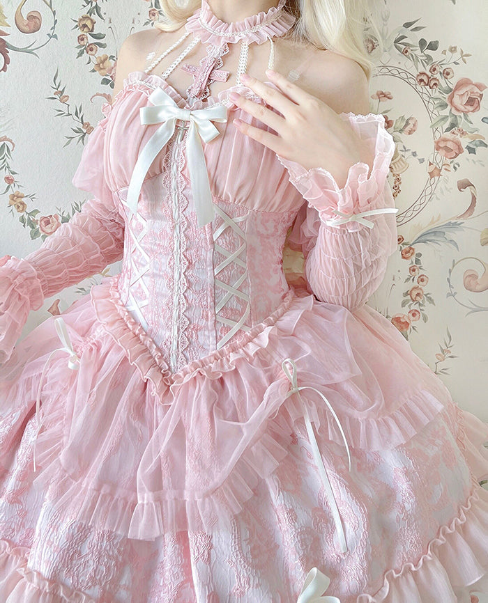 Alice Girl - Cross Maiden - Gothic Lolita Dress, Ballet Halterneck Lolita JSK
