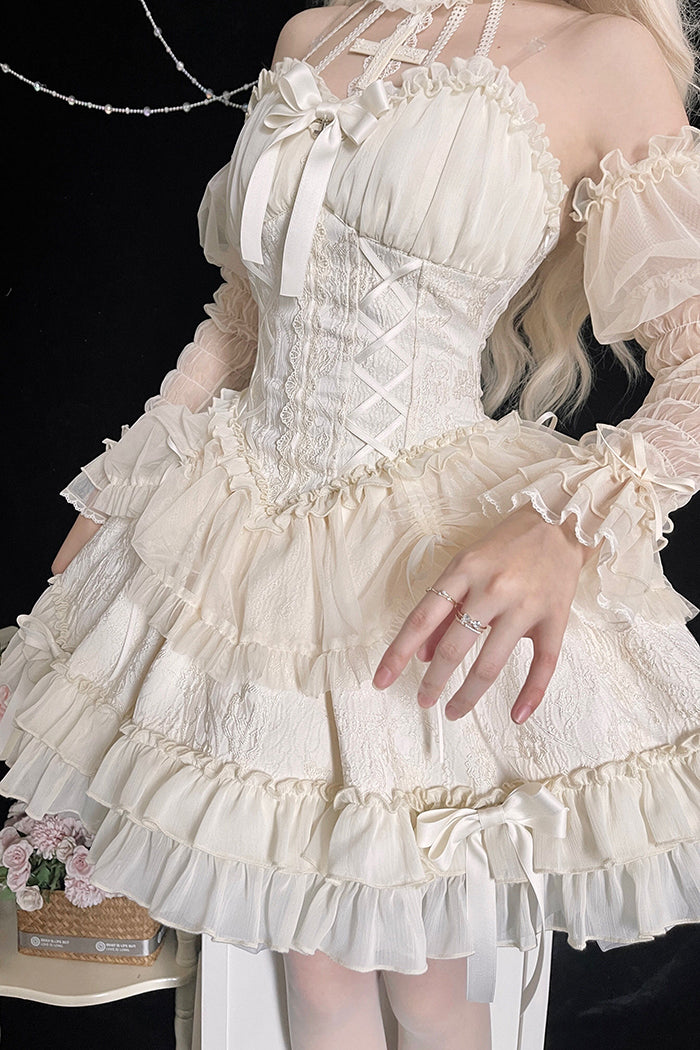 Alice Girl - Cross Maiden - Gothic Lolita Dress, Ballet Halterneck Lolita JSK 104:66903